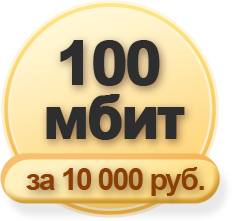 100 мбит за 10 000 рублей